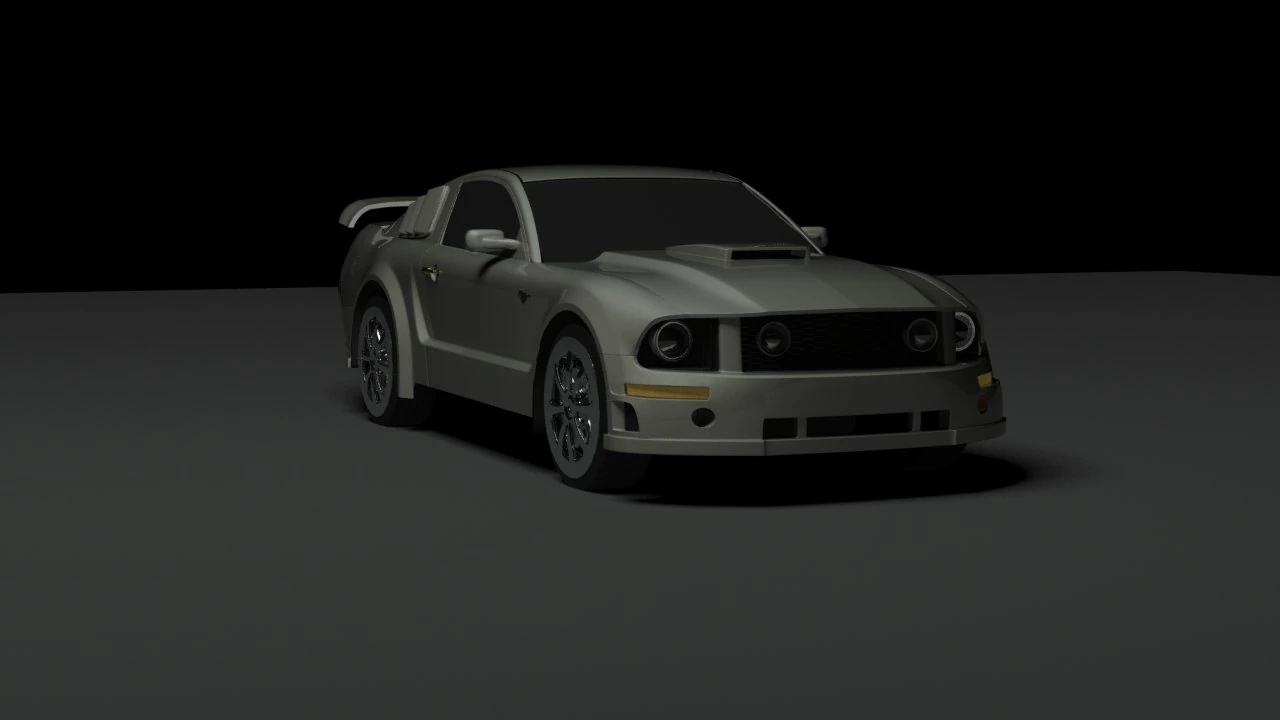 mustang 3D Model .c4d .max .obj .3ds .fbx .stl .blend