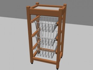 little kitchen cabinet 3D-Modell