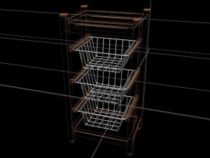 little kitchen cabinet 3D Model