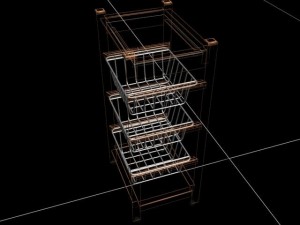 little kitchen cabinet 3D Model