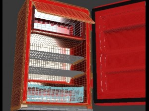 old fridge Model 3D