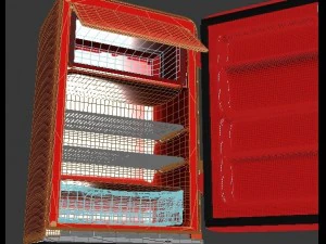 Alter K&uuml;hlschrank 3D Modell