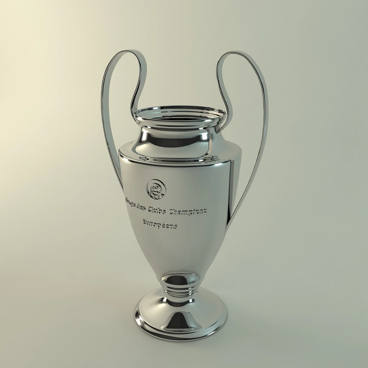 piala liga champion eropa Model 3D .c4d .max .obj .3ds .fbx .stl .blend