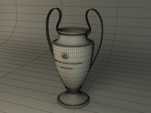 european champions league cup Modello 3D