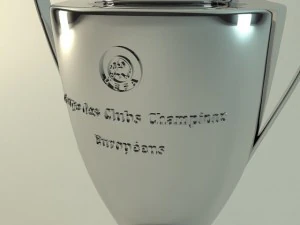 piala liga champion eropa Model 3D