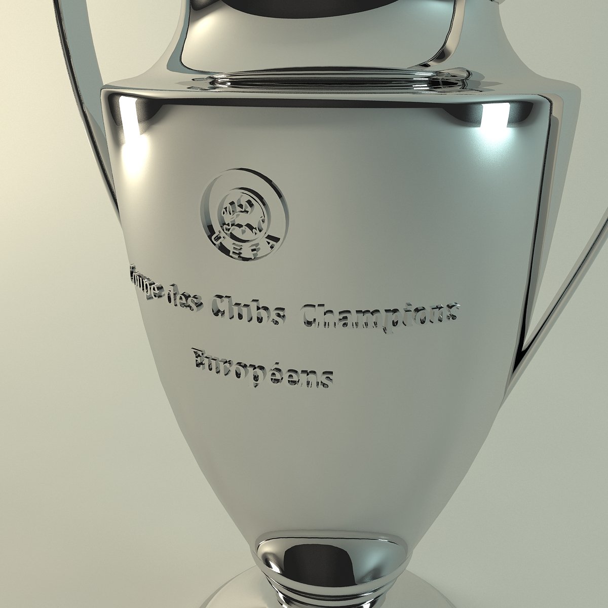 uefa euro league cup trophy 3D Model in Awards 3DExport