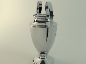european champions league cup Modello 3D