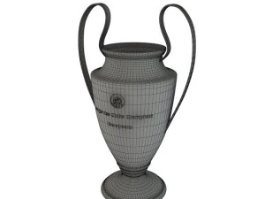 piala liga champion eropa Model 3D