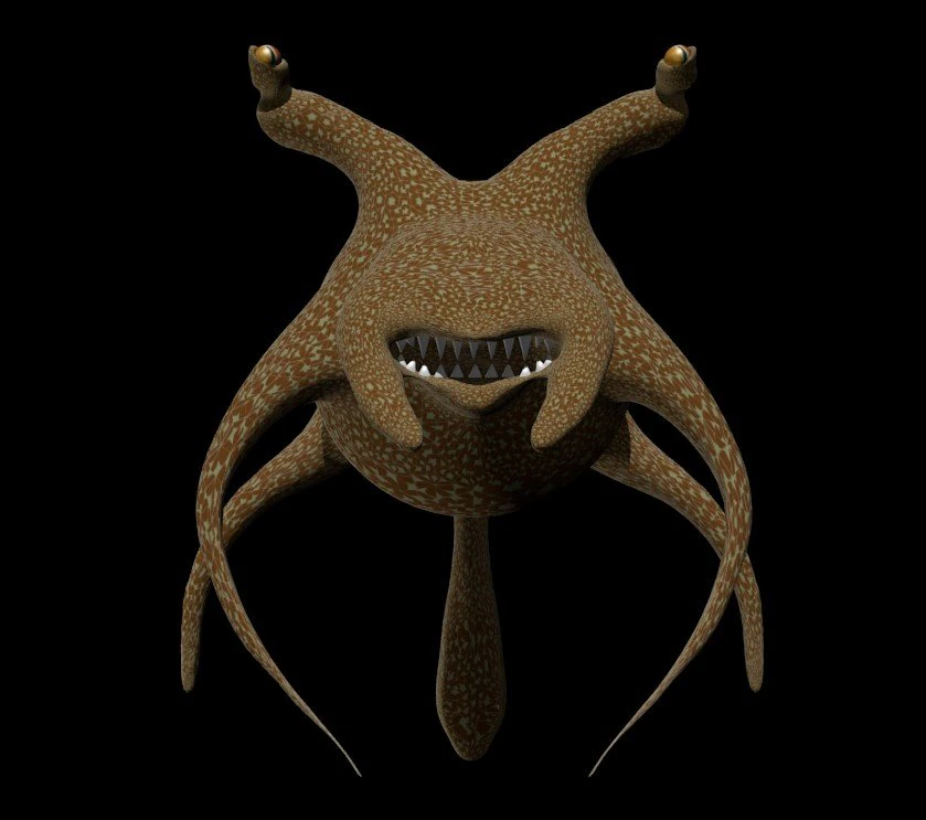 deep sea monster 3D Model .c4d .max .obj .3ds .fbx .stl .blend