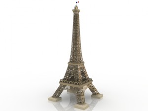 eiffel tower 3D मॉडल