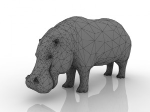 hippo 3D मॉडल