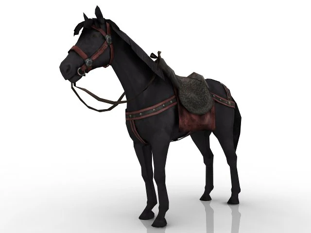 cavallo Modello 3D .c4d .max .obj .3ds .fbx .stl .blend 