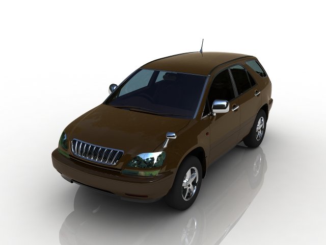 toyota harrier 3D Model .c4d .max .obj .3ds .fbx .stl .blend 