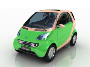 smart fortwo Modelo 3D