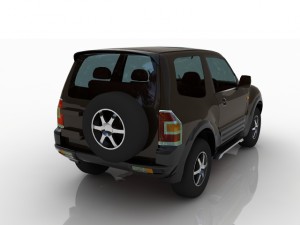 nissan pajero 3D मॉडल
