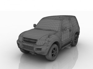 nissan pajero 3D मॉडल