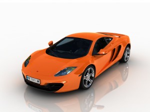 mclaren mp4 3D Модель