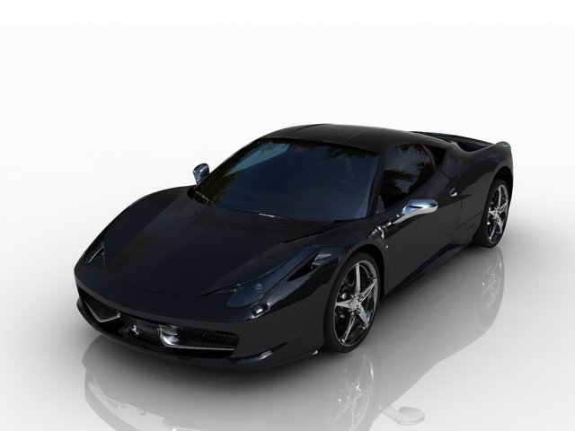 ferrari 3D Модель .c4d .max .obj .3ds .fbx .stl .blend