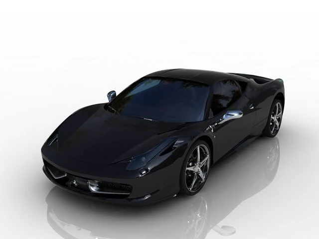 ferrari 3D Model .c4d .max .obj .3ds .fbx .stl .blend 