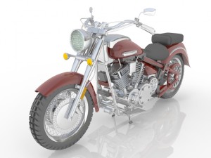 motorcycle 3D 模型
