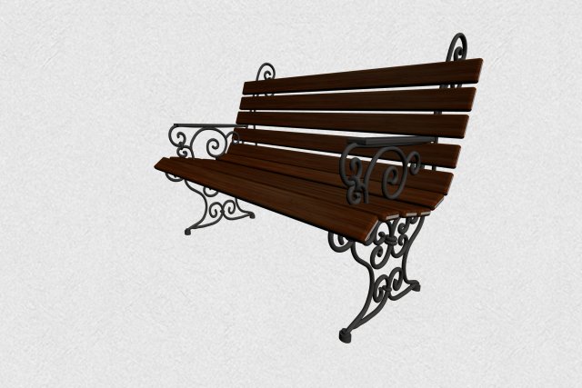 bench Modelo 3D .c4d .max .obj .3ds .fbx .stl .blend 