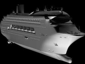 big cruise liner Modello 3D