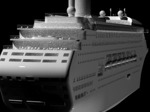 big cruise liner 3D Model