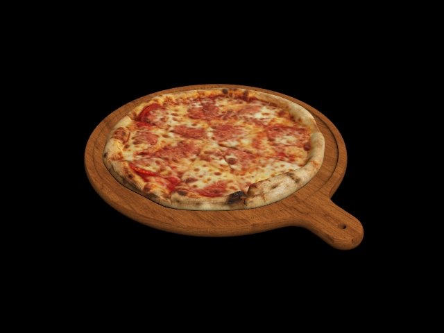 pizza 3D-Modell .c4d .max .obj .3ds .fbx .stl .blend 