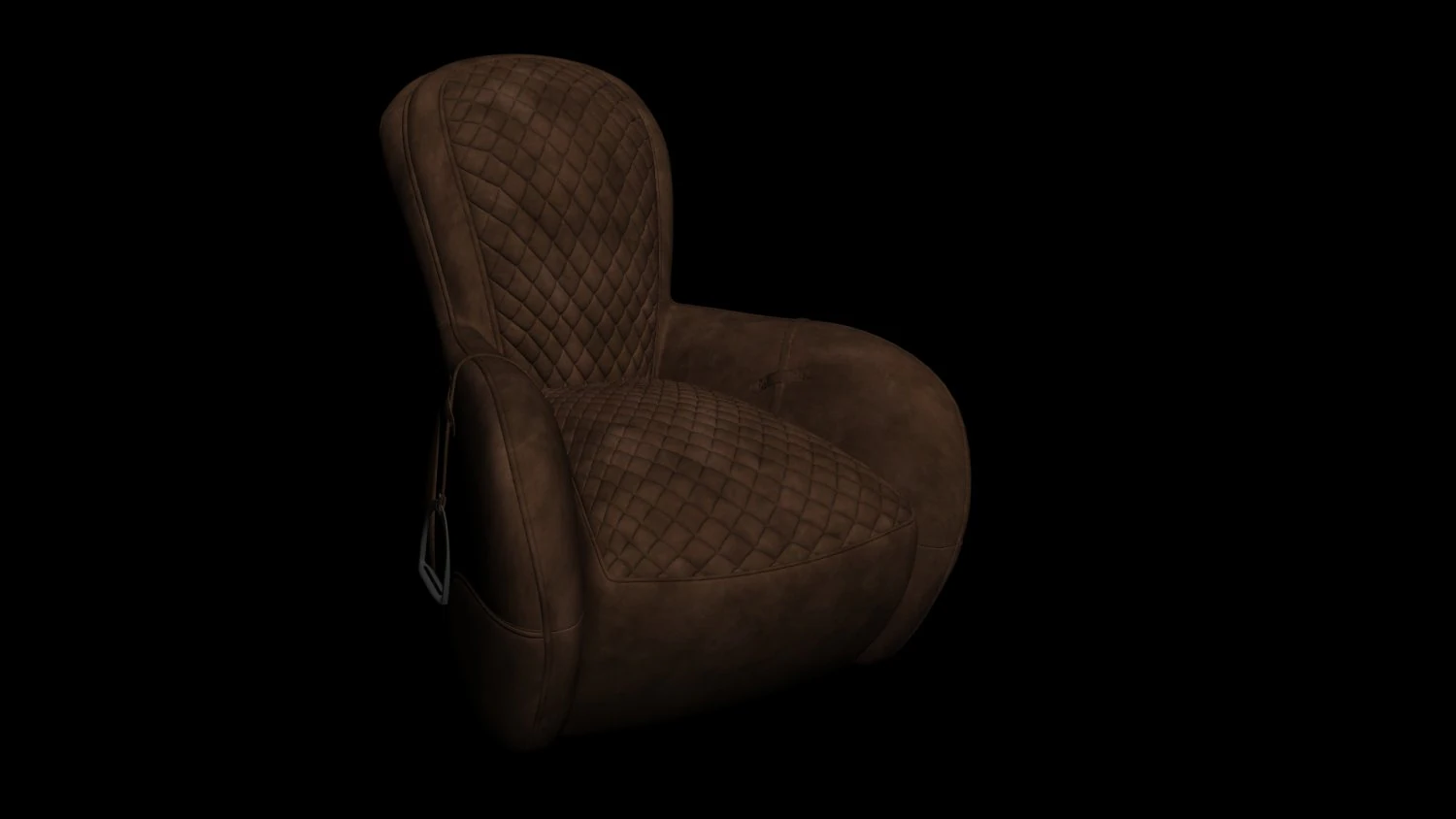 quilted leather chair 3D Model .c4d .max .obj .3ds .fbx .stl .blend 