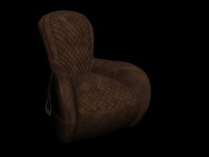 quilted leather chair Modelo 3D