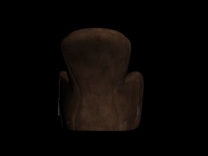 quilted leather chair Modèle 3D