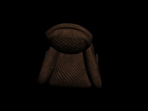 quilted leather chair Modèle 3D
