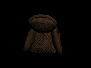 quilted leather chair 3D Model