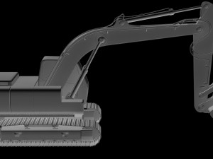 excavator digger Modello 3D