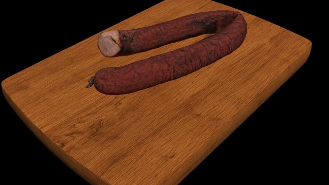 ring sausage Modelo 3D .c4d .max .obj .3ds .fbx .stl .blend 