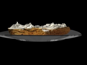bread with cottage cheese 3Dモデル