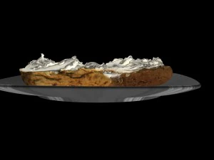 bread with cottage cheese 3D Model