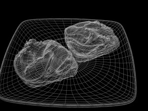 bread with cottage cheese 3D Model