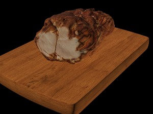 baked pork Model 3D
