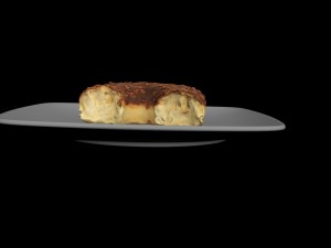 baked chicken with chocolate 3D 模型