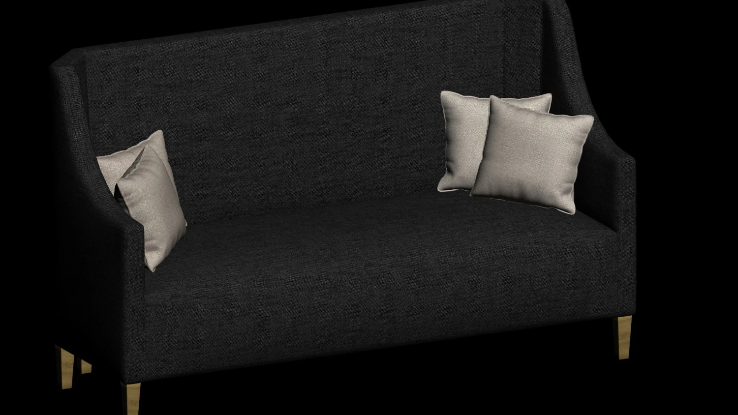 sofa with high back 3D Model .c4d .max .obj .3ds .fbx .stl .blend 