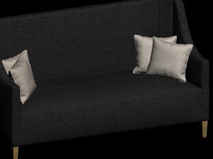 sofa with high back Model 3D