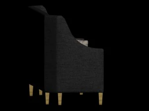 sofa with high back 3D Model
