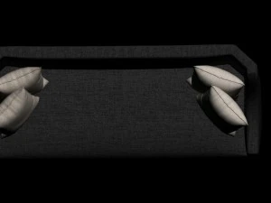 sofa with high back 3D Model