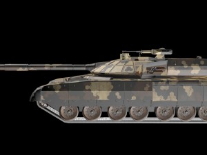 tank t-100 3D 模型
