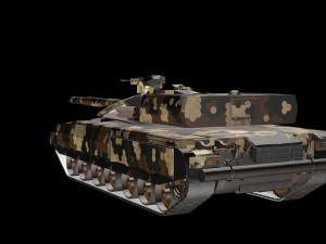 tank t-100 3D 模型