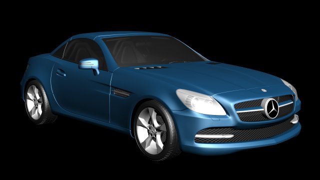 2012 mercedes-benz slk-class r172 3D-Modell .c4d .max .obj .3ds .fbx .stl .blend 
