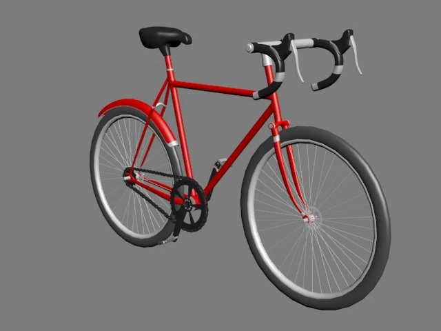 a bike 3D Model .c4d .max .obj .3ds .fbx .stl .blend 