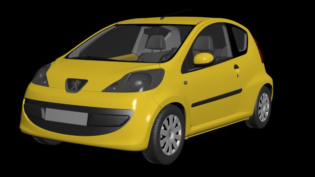 peugeot 107 Modelo 3D .c4d .max .obj .3ds .fbx .stl .blend 