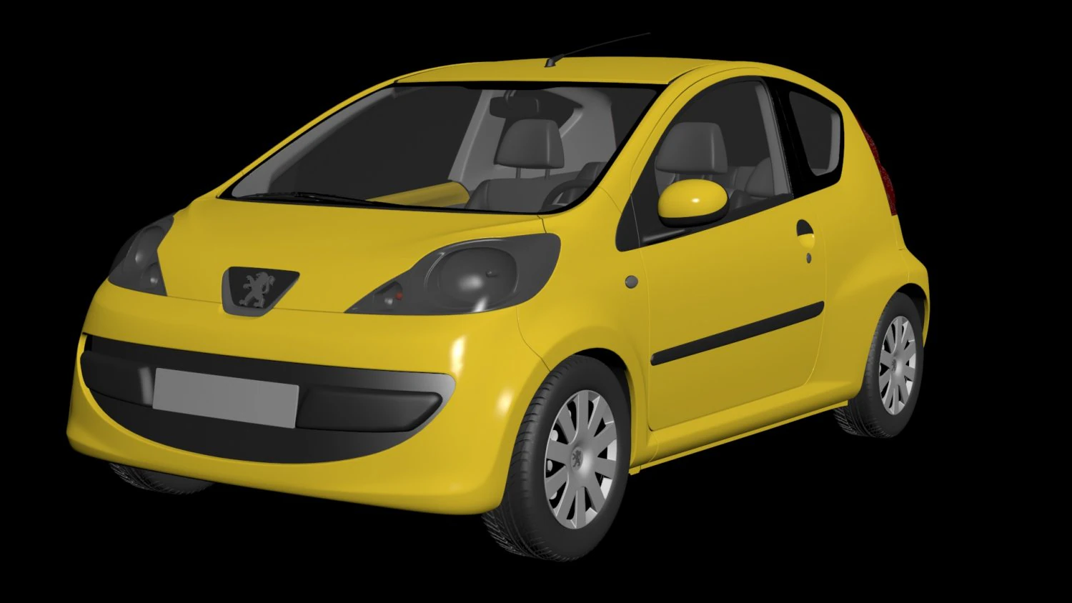 peugeot 107 3D Model .c4d .max .obj .3ds .fbx .stl .blend